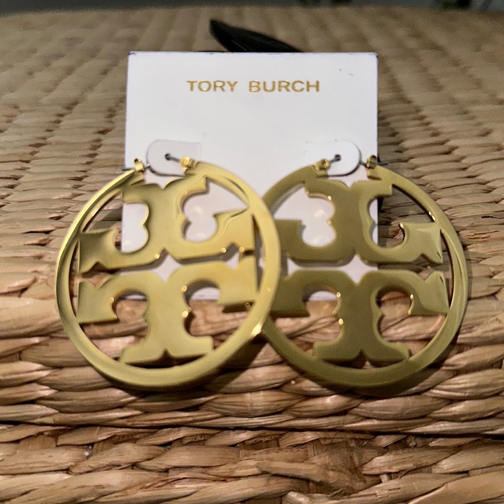 *Never Worn* Tory Burch | Miller Hoop Earrings | Gold